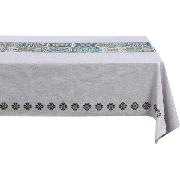 Waterproof oil-proof stain-resistant 54x108 rectangle tablecloth medallion heavy - Picture 4 of 6